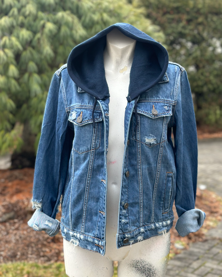 WashU Patched Jean Jacket