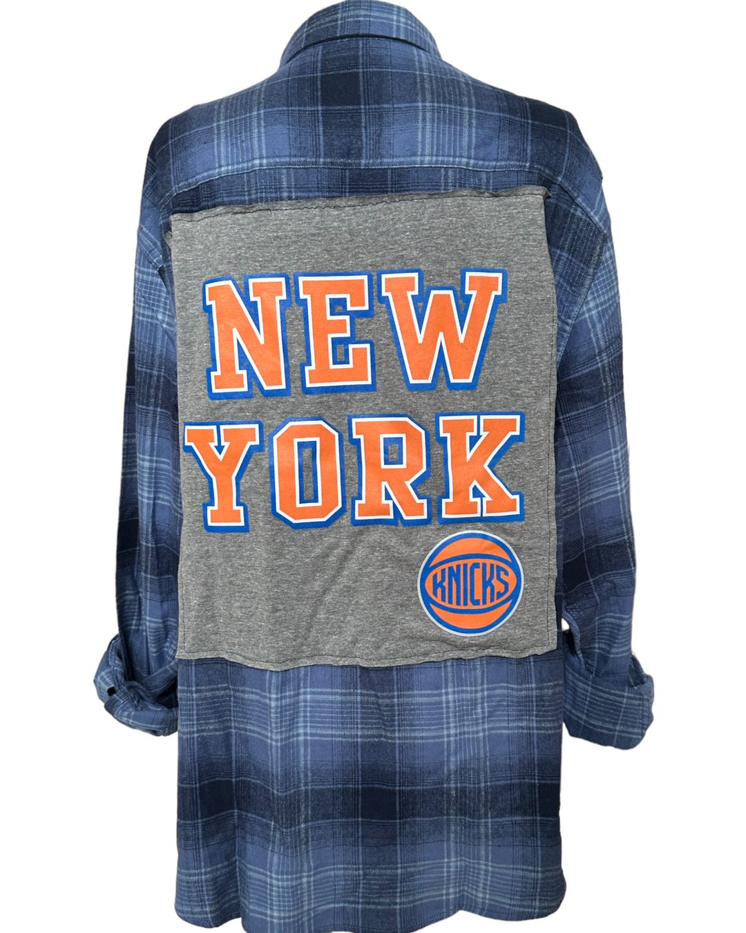 NY Knicks Patched Flannel