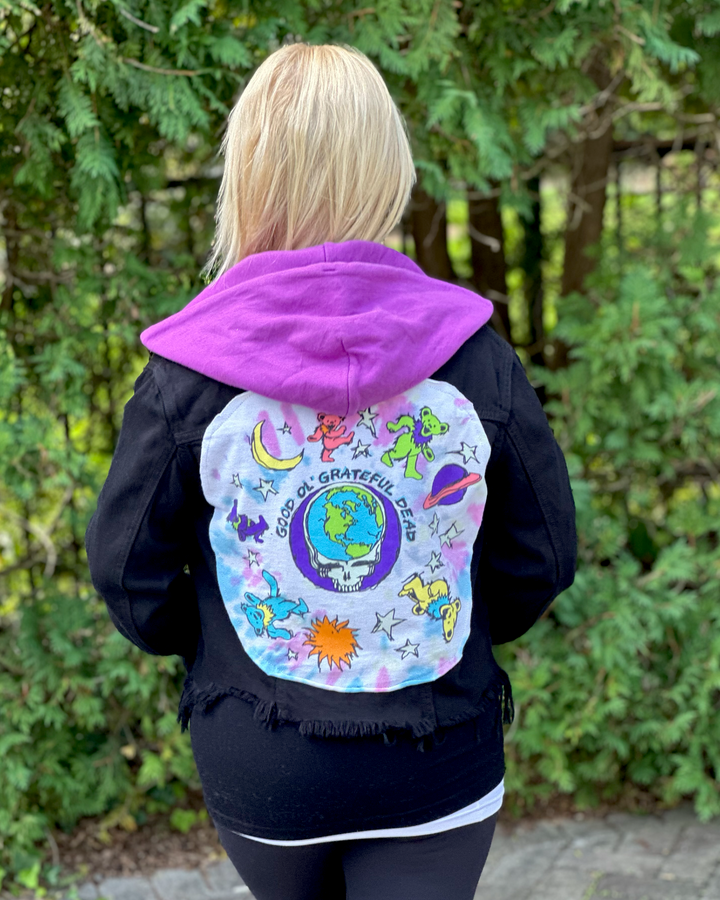 Grateful Dead Patched Jean Jacket