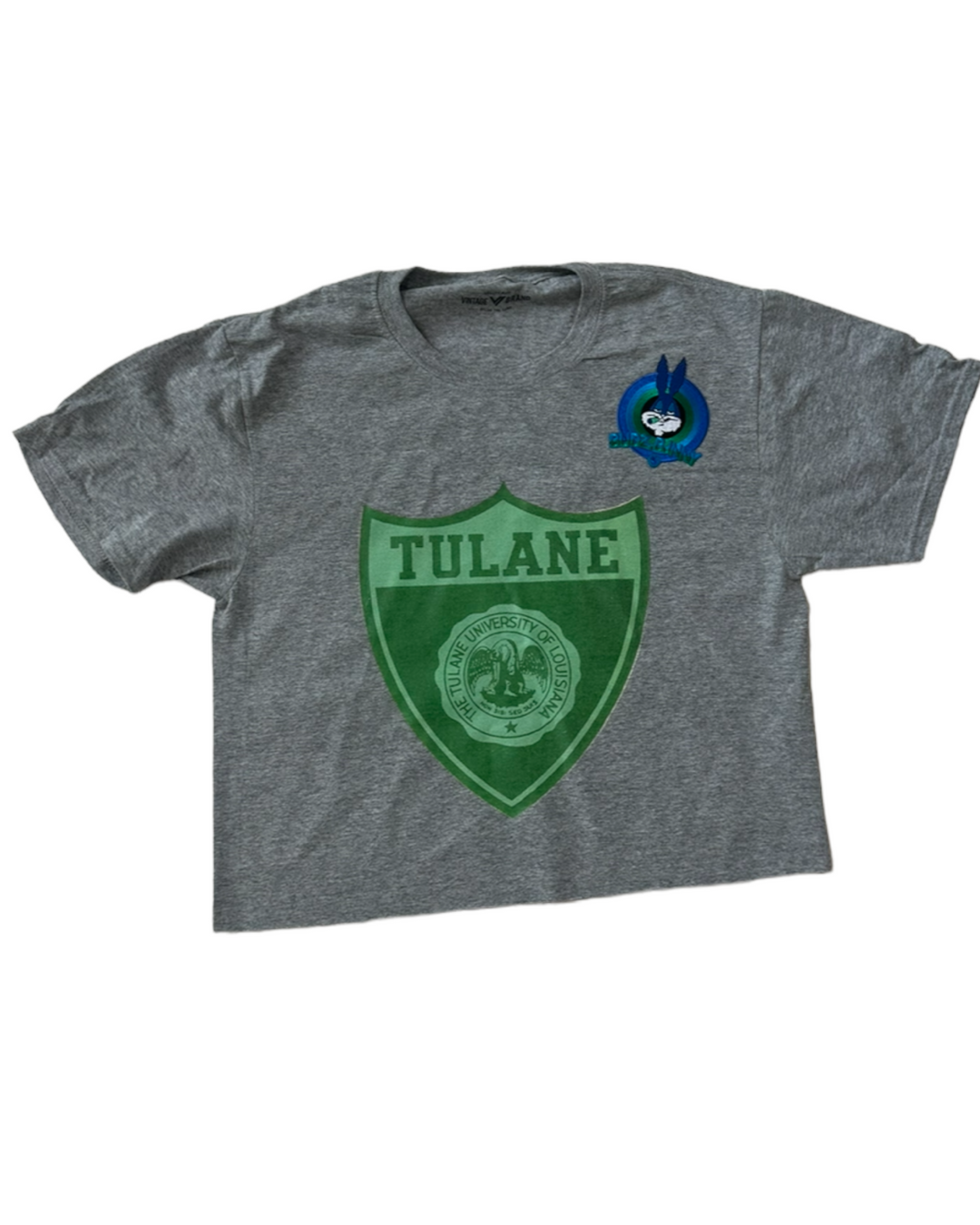 Tulane Patched Cropped T-Shirt