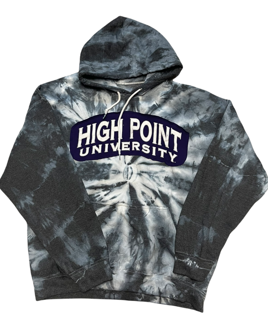 High Point Patched Tie Dye Sweatshirt