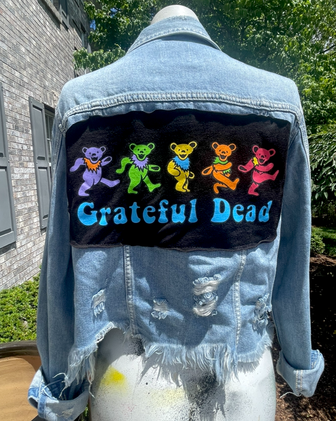 Grateful Dead Patched Jean Jacket