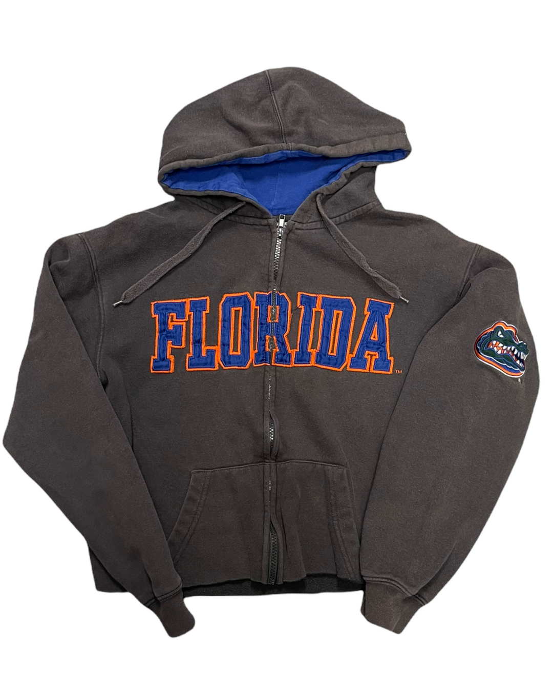 Florida Vintage Cropped Zip Up Sweatshirt