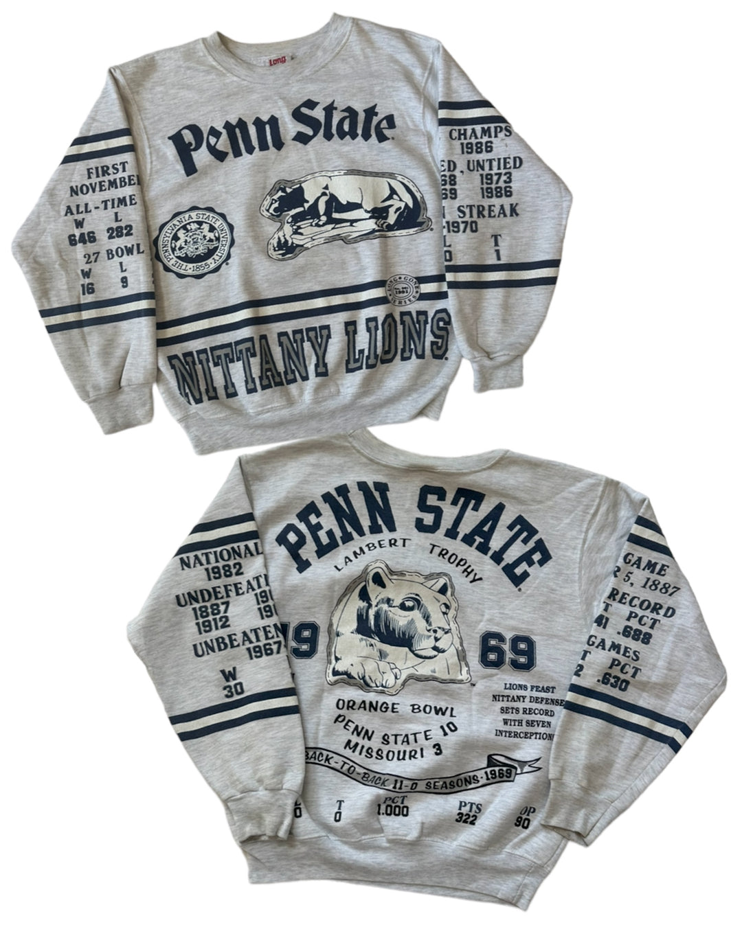 Penn State Rare Double Side Graphic Vintage Sweatshirt