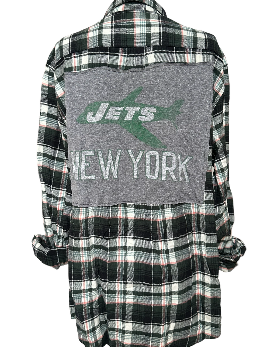 Jets Patched Flannel