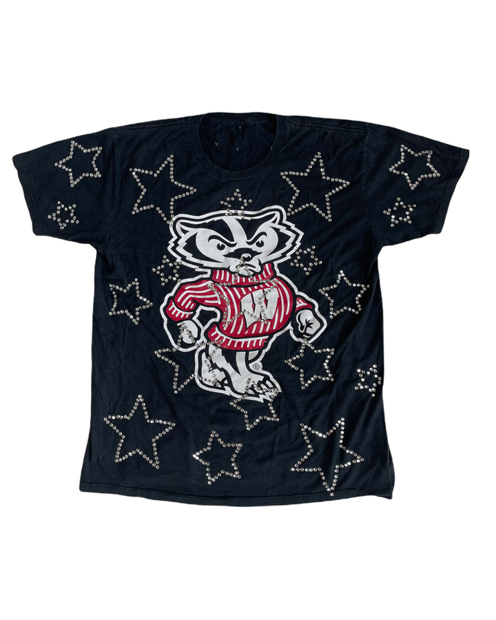 Wisconsin Vintage T-Shirt Rhinestone Stars