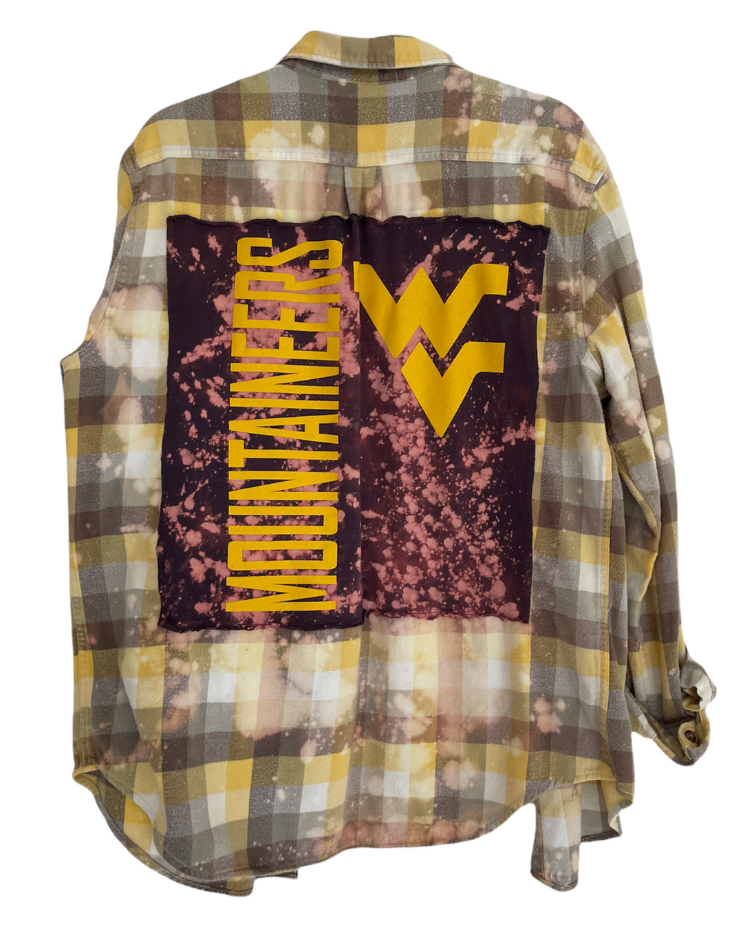 West Virginia Patched Flannel