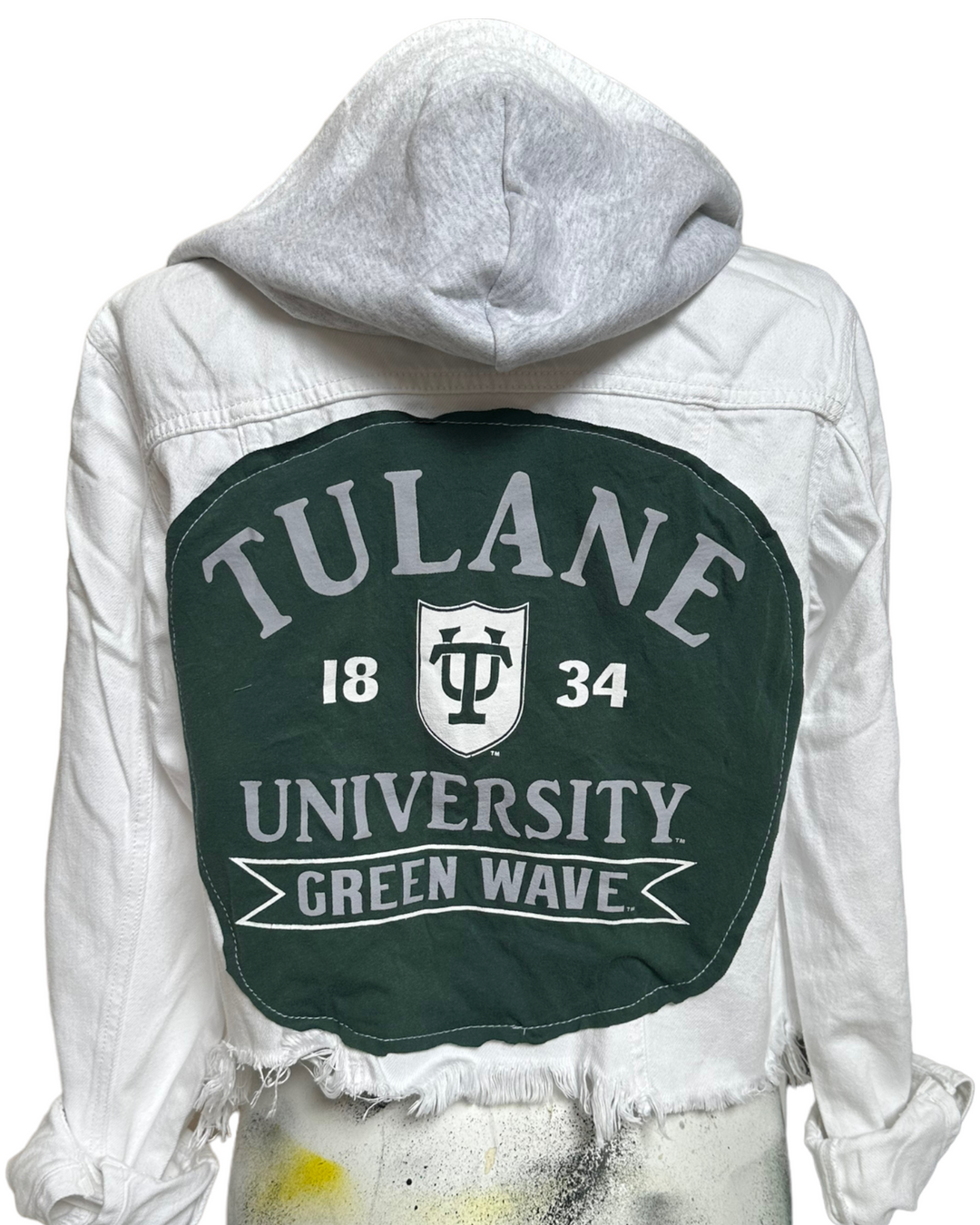 Tulane Patched Jean Jacket