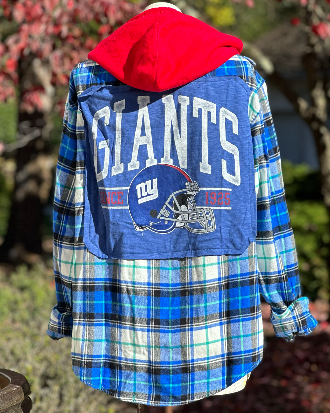 NY Giants Patched Flannel