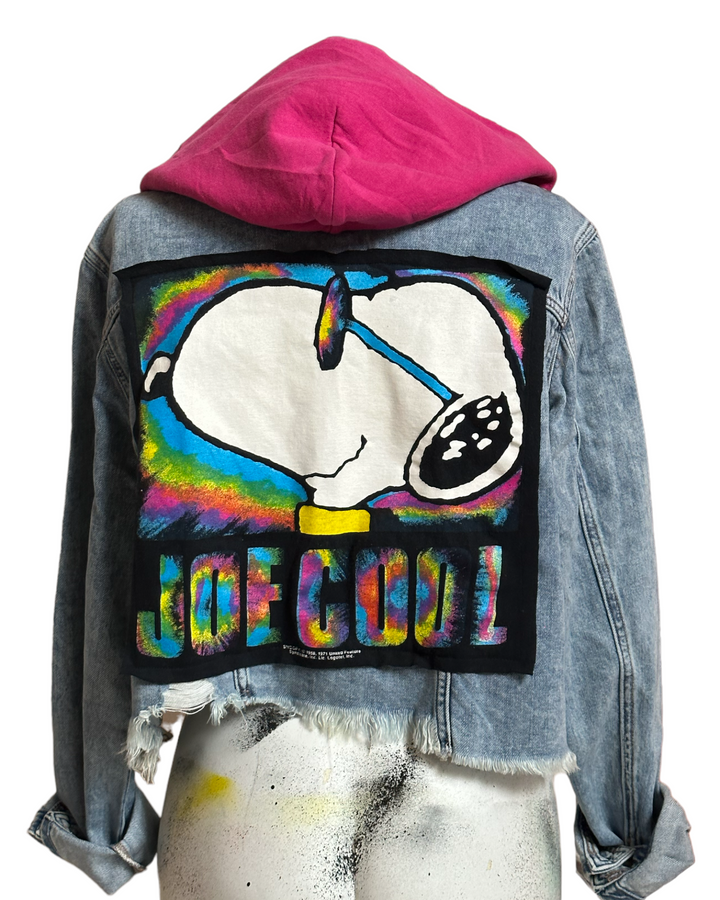 Joe Cool Patched Jean Jacket