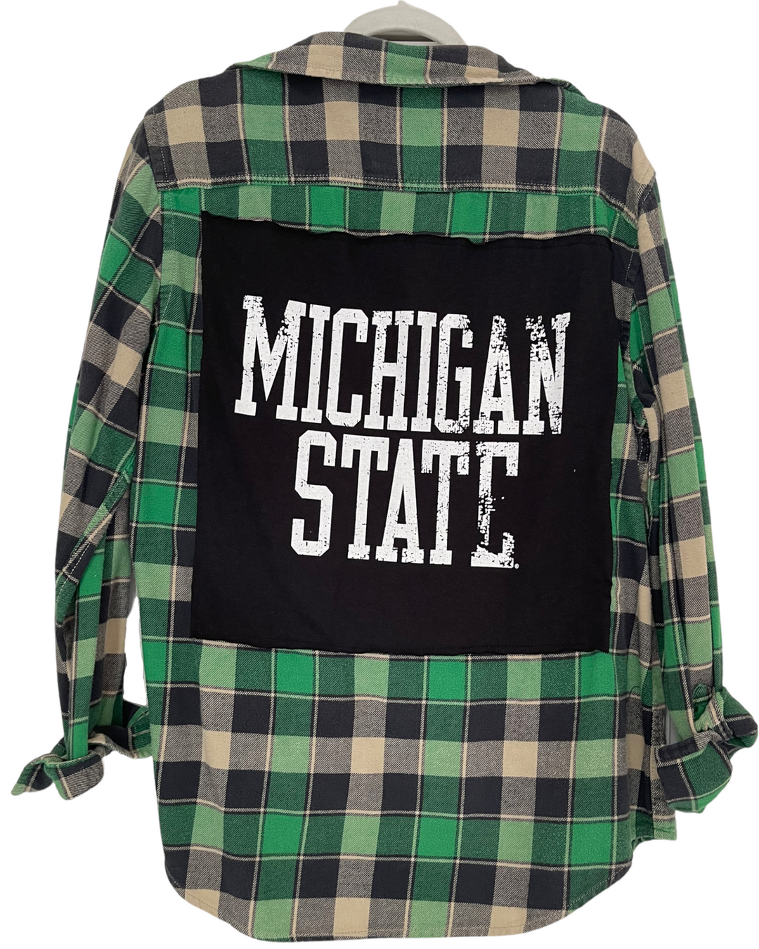 Michigan State Patched Flannel