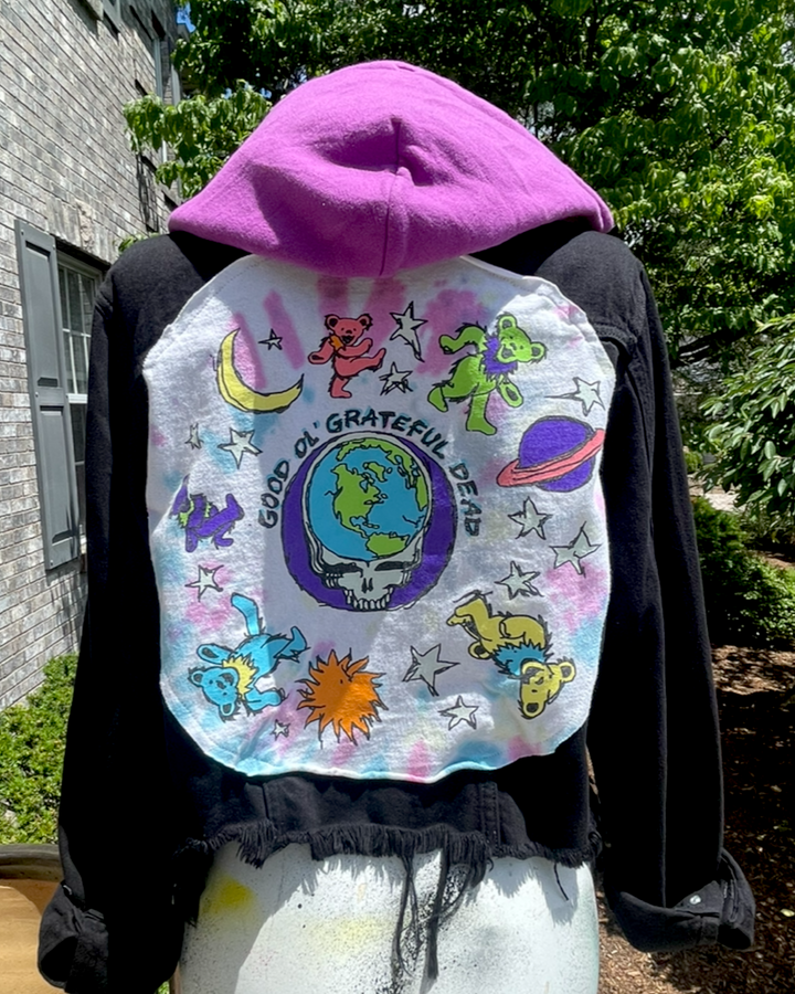 Grateful Dead Patched Jean Jacket