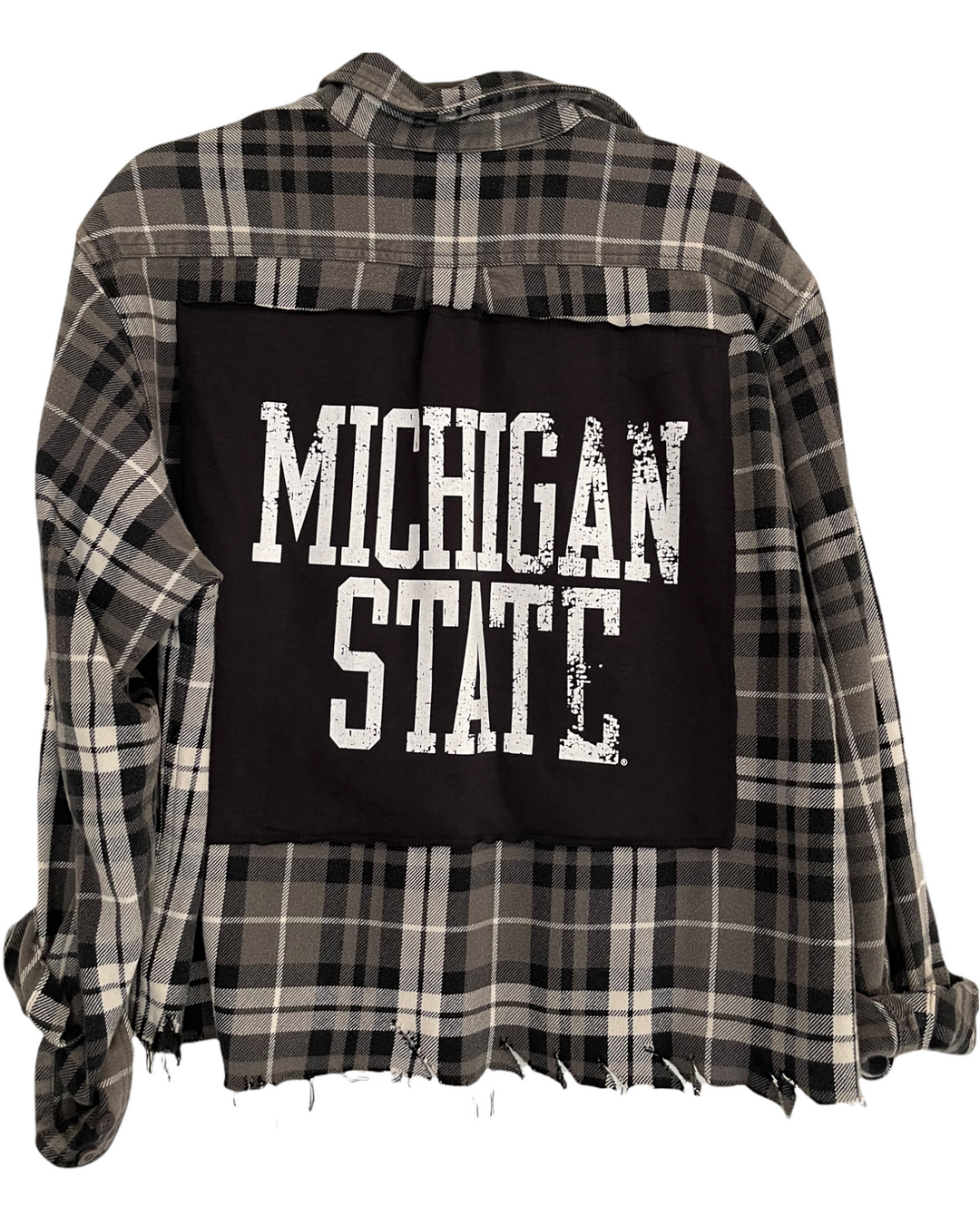 MSU Patched Flannel