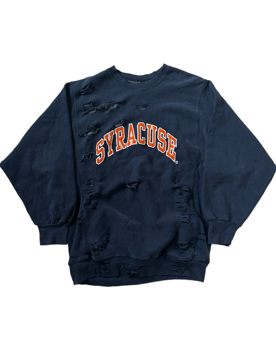 Syracuse Vintage Reworked Distressed Sweatshirt