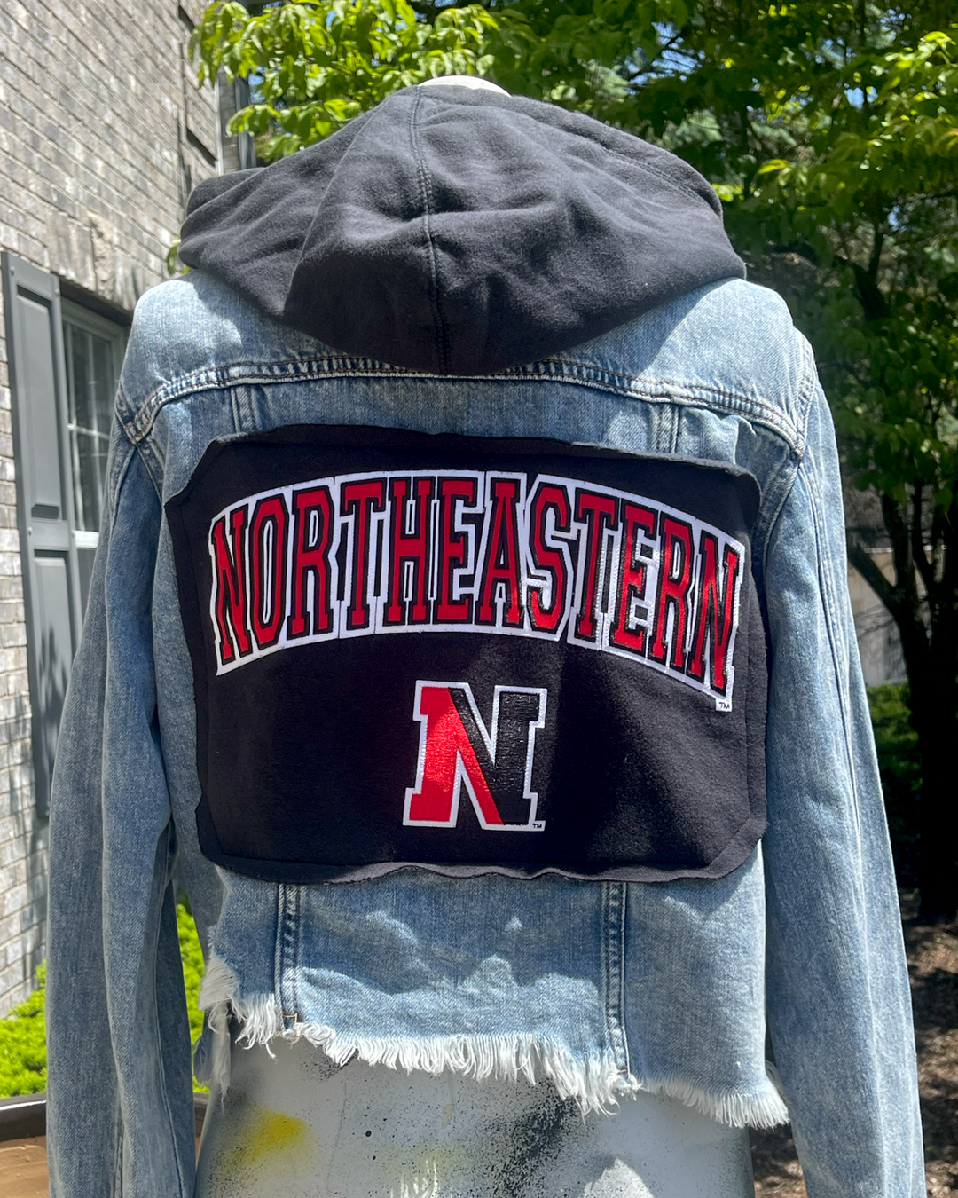 Northeastern Patched Jean Jacket