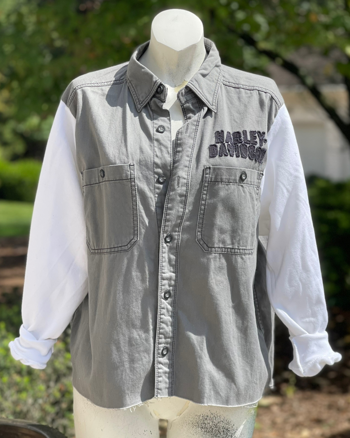 Harley Davidson Reworked Bowling Shirt