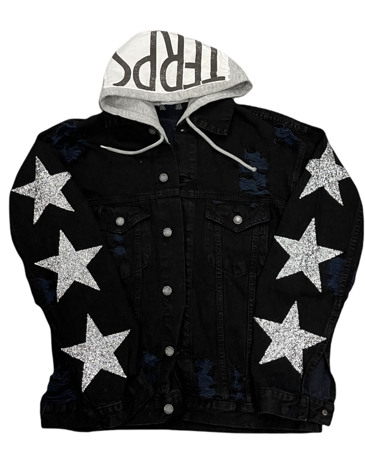 Maryland Patched and Embellished Jean Jacket
