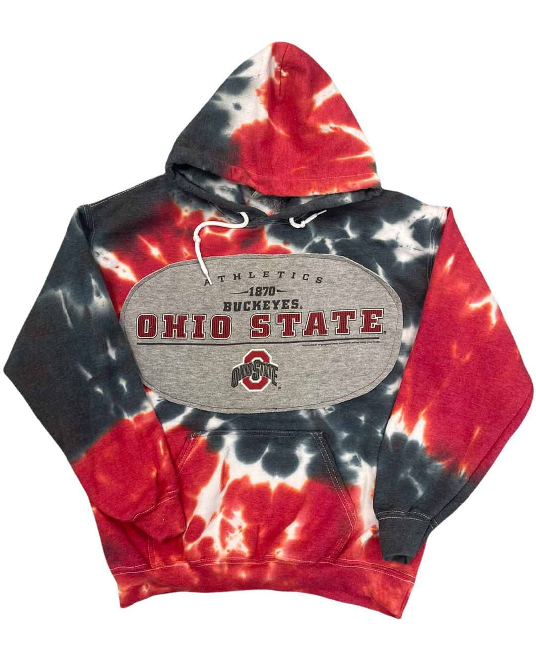 Ohio State Patched Tie Dye Sweatshirt