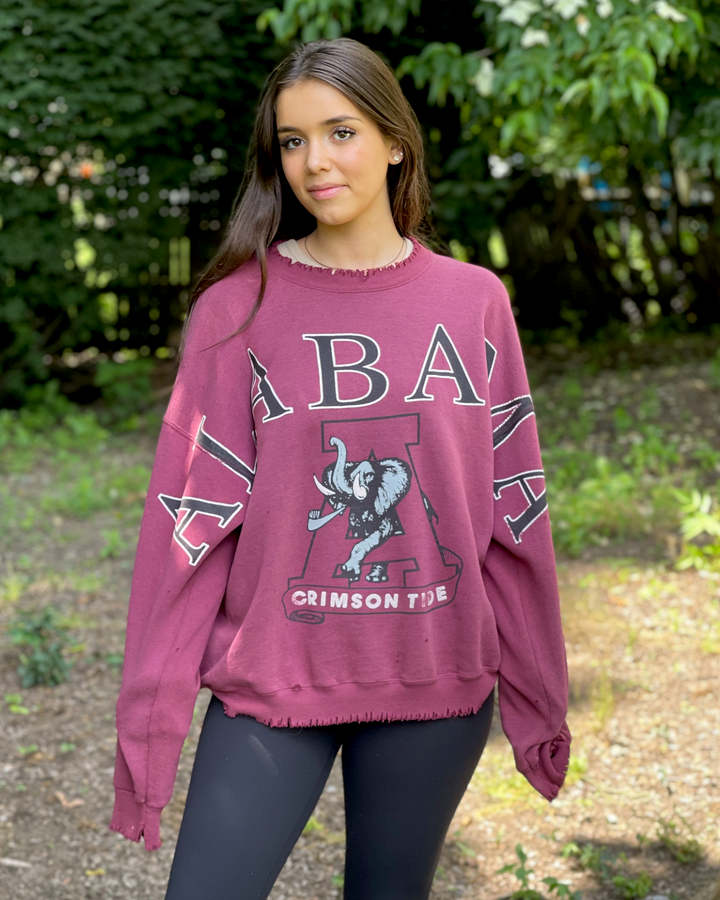 Alabama Vintage Spell Out Sweatshirt