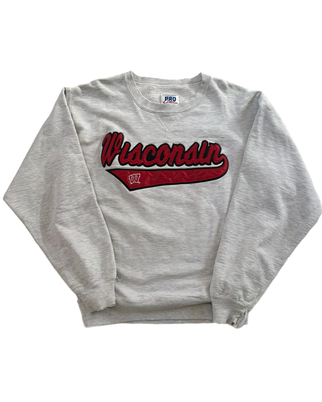 Wisconsin One Of A Kind Vintage Embroidered Sweatshirt