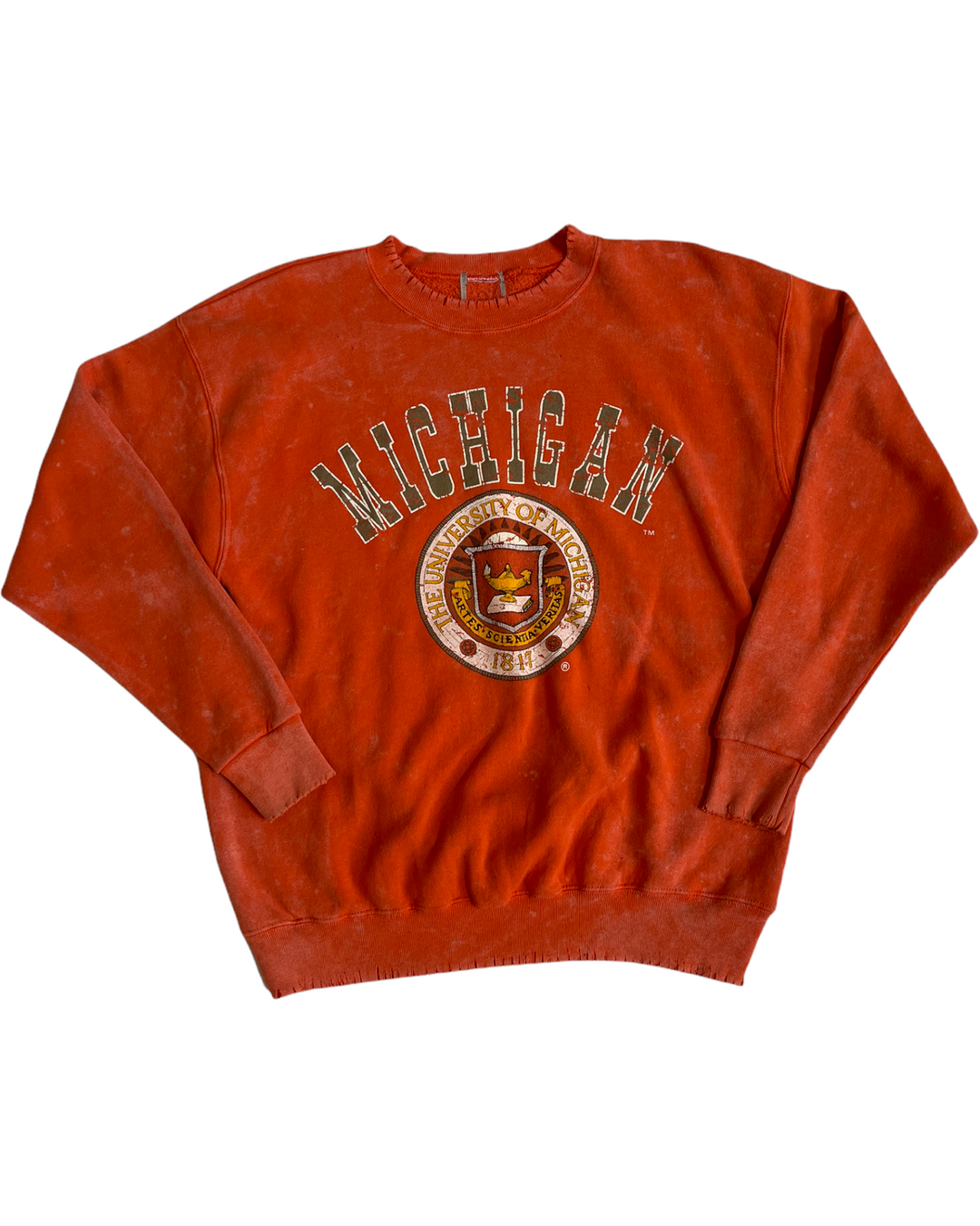 Michigan Vintage Reworked Dyed Sweatshirt