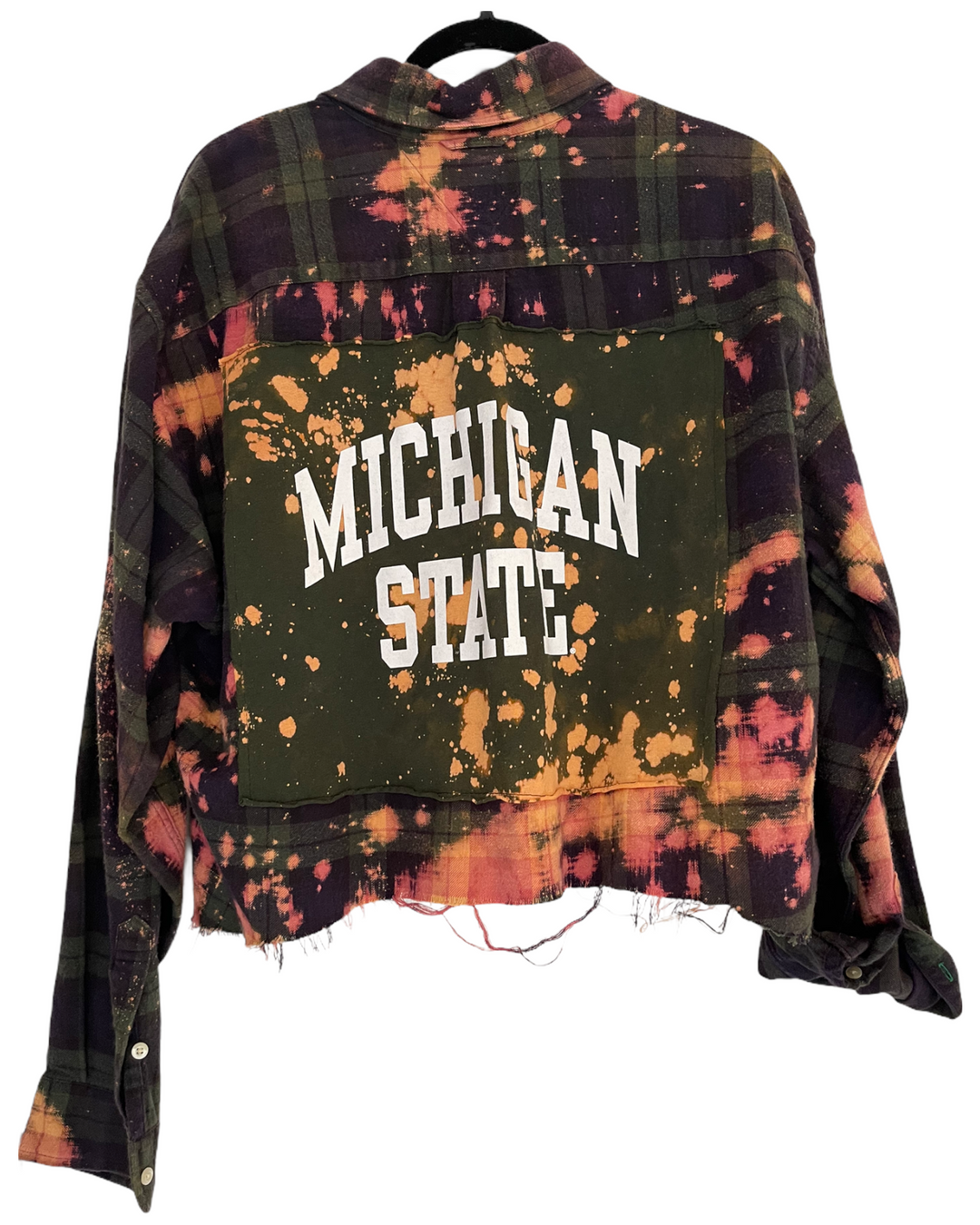 MSU Patched Cropped Flannel