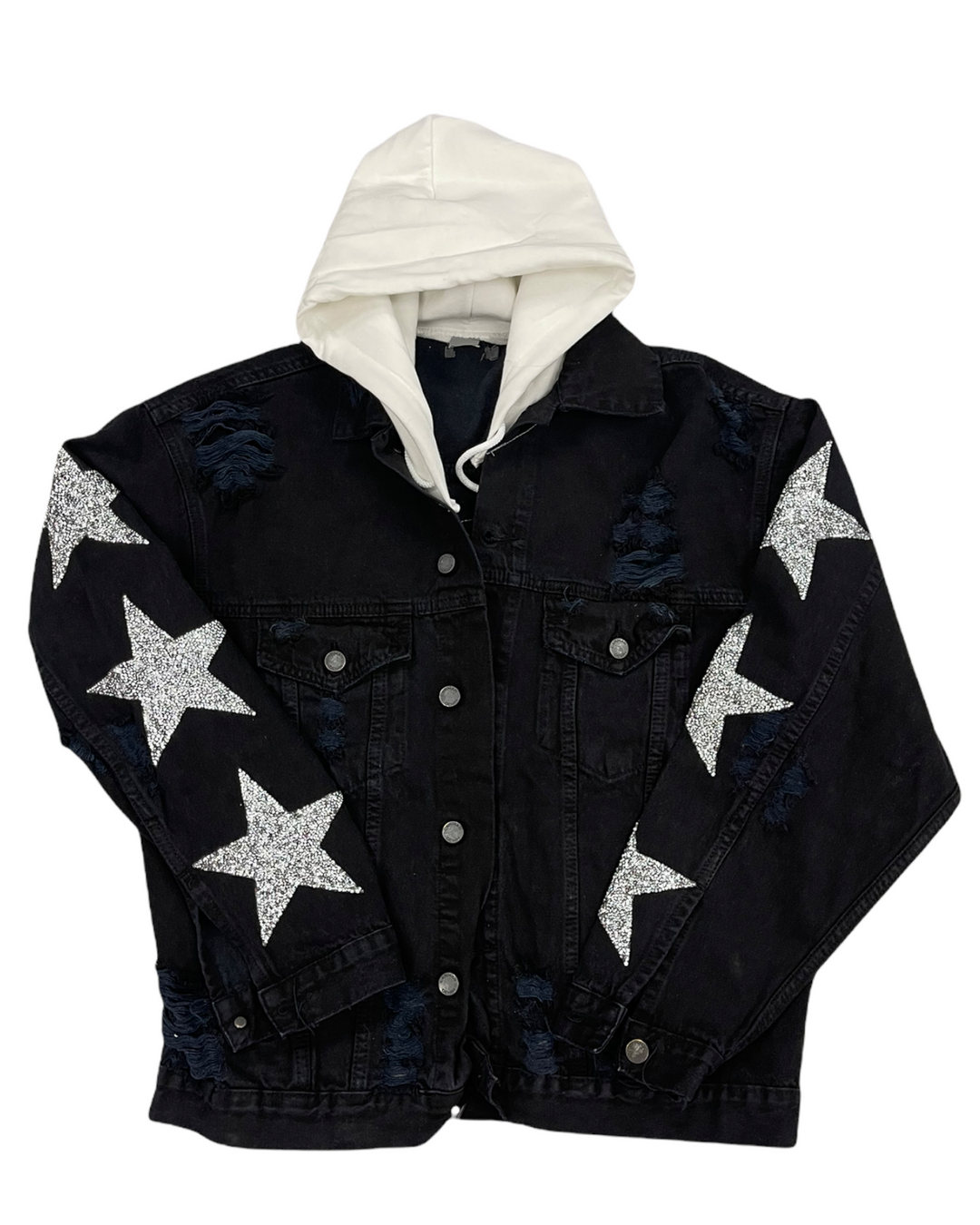 Wisconsin Patched and Embellished Jean Jacket