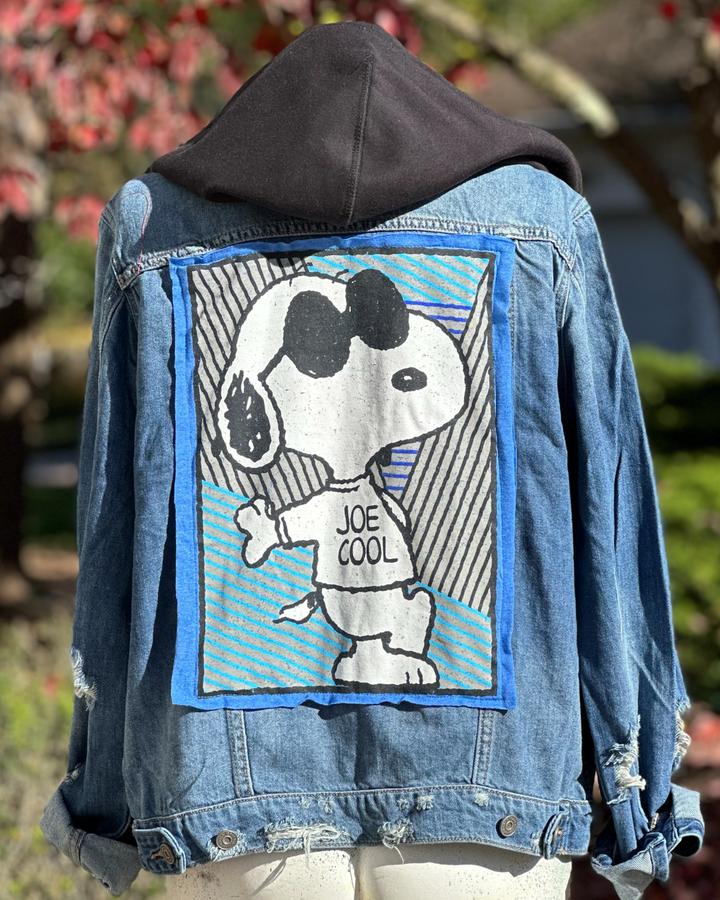 Joe Cool Patched Jean Jacket