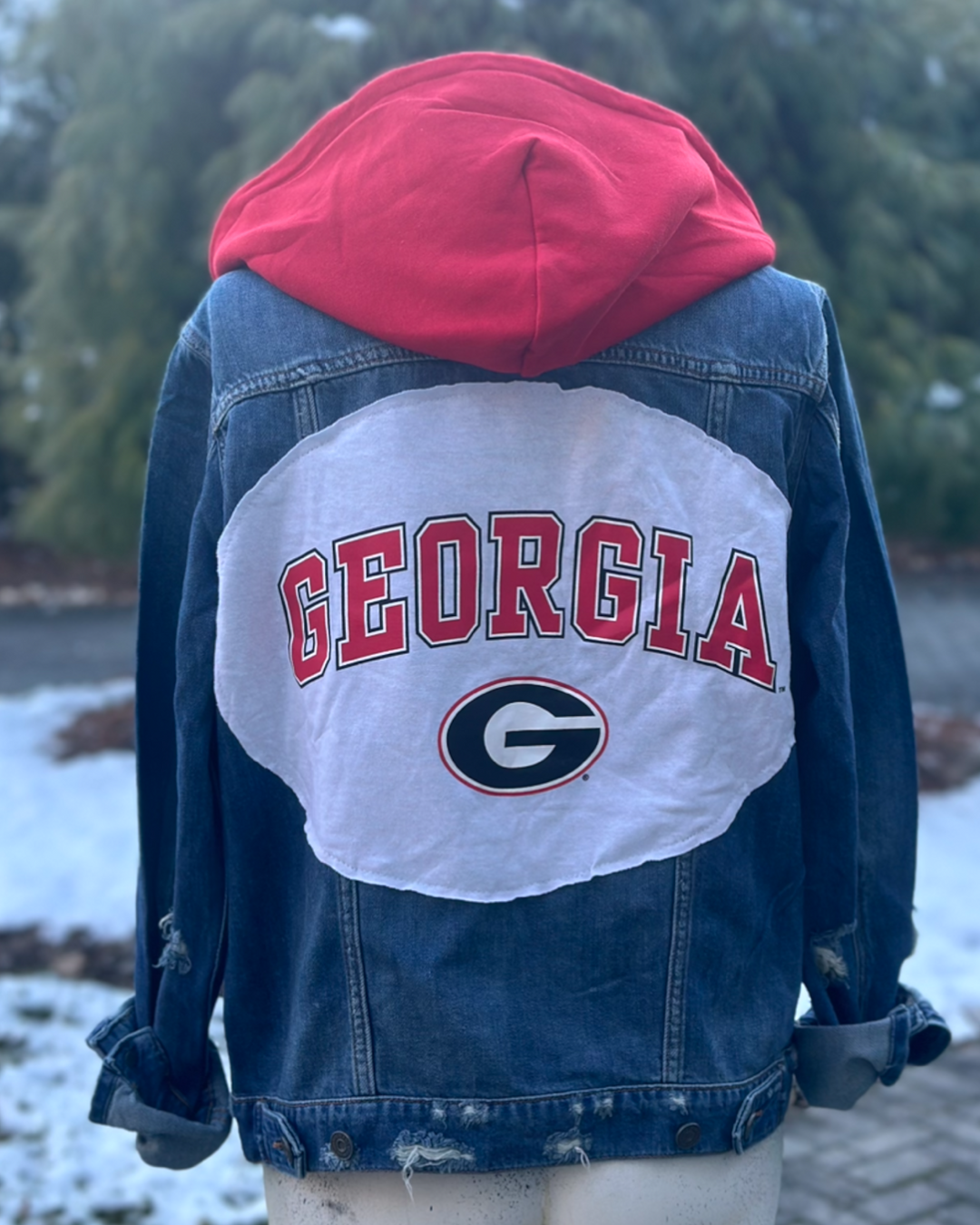 Georgia Reworked Patched Jean Jacket