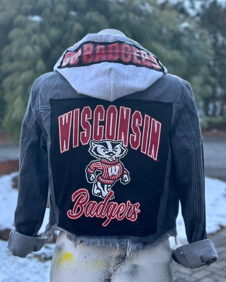Wisconsin Patched Jean Jacket