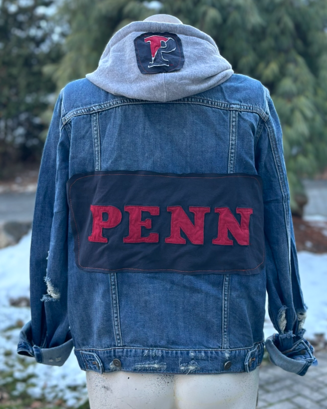 UPenn Reworked Patched Jean Jacket