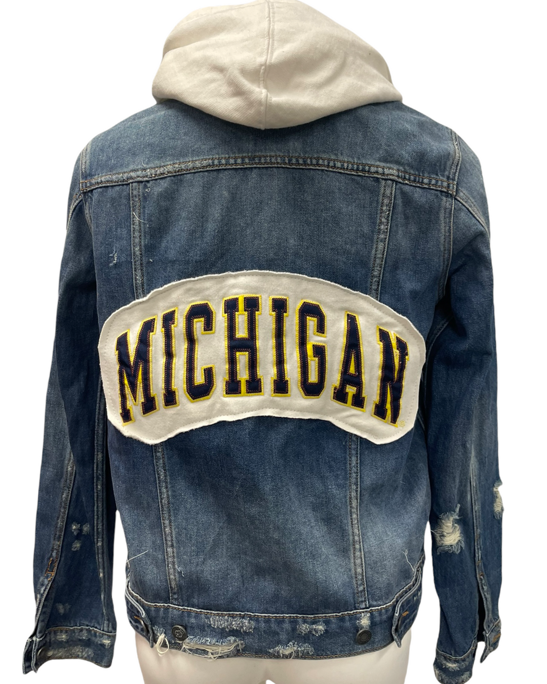 Michigan Patched Jean Jacket